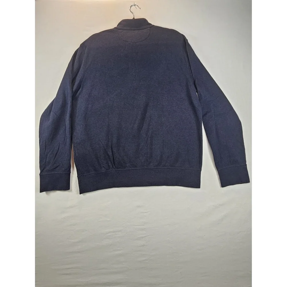 Polo Ralph Lauren Sweater‎ Mens M Blue Pony 1/4 Quarter Zip Long Sleeve Preppy